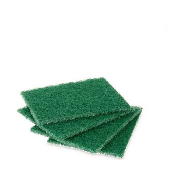 Set of scourers Green Abrasive fibre 11,3 X 15,7 X 0,5 cm (22 Units)