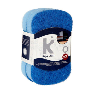 Set of scourers Blue 7 x 12,3 x 2,5 cm (32 Units)