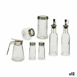 Condiment container set Silver Metal (12 Units)