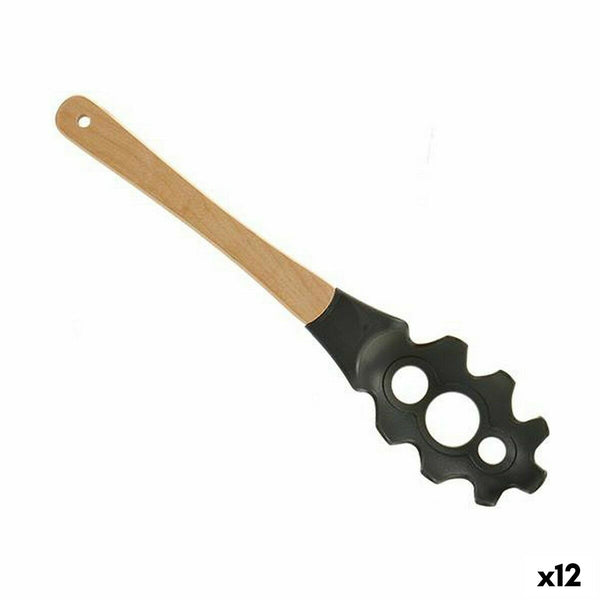 Pasta Spoon Nylon Wood 5 x 34,5 x 7,5 cm (12 Units)