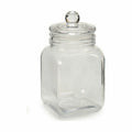 Jar Hermetically sealed Transparent Glass 1,2 L 11 x 19,5 x 11 cm (24 Units)