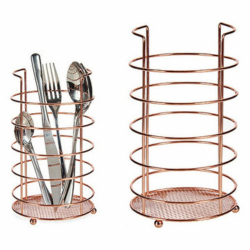 Cutlery Drainer Copper Metal 11,5 x 20,5 x 11,5 cm (24 Units)
