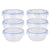 Set of lunch boxes Hermetic Blue Transparent Plastic 800 ml 15,5 x 7,5 x 15,5 cm (8 Units)
