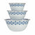 Set of bowls Stefanplast Tosca With lid Blue Plastic (4 Units)