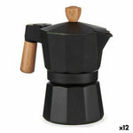 Italienische Kaffeemaschine Holz Aluminium 150 ml (12 Stück)