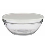 Panier-repas rond avec couvercle Chefs Blanc 2,5 L 23,7 x 10,1 x 23,7 cm (4 Unités)