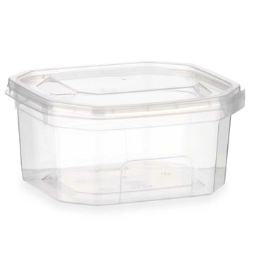 Rechteckige Lunchbox mit Deckel Durchsichtig Polypropylen 370 ml 10,7 x 5,5 x 11,7 cm (24 Stück)