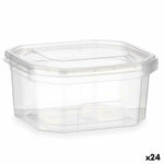 Boîte à repas rectangulaire avec couvercle Transparent polypropylène 370 ml 10,7 x 5,5 x 11,7 cm (24 Unités)