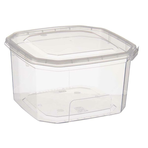 Rechteckige Lunchbox mit Deckel Durchsichtig Polypropylen 750 ml 12,8 x 7,5 x 13,5 cm (24 Stück)