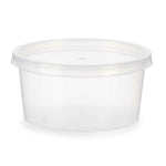 Panier-repas rond avec couvercle Transparent polypropylène 500 ml 12,5 x 6,2 x 12,5 cm (24 Unités)