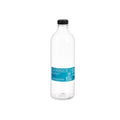 Bottle Black Transparent Plastic 1,5 L 9 x 29,2 x 9 cm (12 Units)