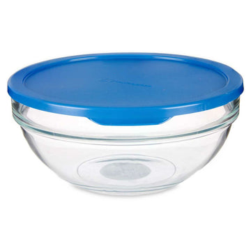Runde Lunchbox mit Deckel Chefs Blau 1,135 L 17,2 x 7,6 x 17,2 cm (4 Stück)