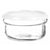 Round Lunch Box with Lid White Plastic 415 ml 12 x 6 x 12 cm (24 Units)