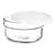 Round Lunch Box with Lid White Plastic 415 ml 12 x 6 x 12 cm (24 Units)