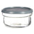 Round Lunch Box with Lid Grey Plastic 415 ml 12 x 6 x 12 cm (24 Units)