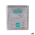Porte-capsules Organic Café Distributeur Gris Fer blanc 9 x 18 x 16,1 cm (12 Unités)