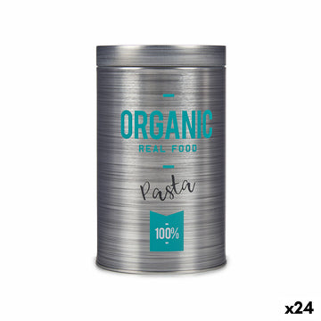 Gefäß Organic Nudeln Grau Weißblech 10,4 x 18,2 x 10,4 cm (24 Stück)