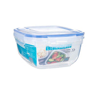 Lunchbox hermetisch karriert Durchsichtig Polypropylen 1,5 L 17 x 10 x 17 cm (12 Stück)