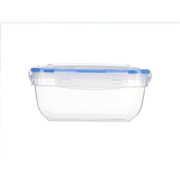 Lunchbox hermetisch karriert Durchsichtig Polypropylen 1,4 L 14,5 x 8,5 x 20 cm (12 Stück)