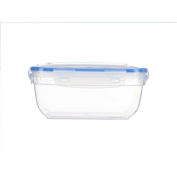 Hermetic Lunch Box Squared Transparent polypropylene 1,4 L 14,5 x 8,5 x 20 cm (12 Units)