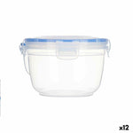 Lunchbox hermetisch Zylinder Durchsichtig Polypropylen 1,2 L 15,5 x 10,5 x 15,5 cm (12 Stück)