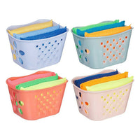 Set of scourers Basket Plastic (30 Units)