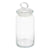 Jar Kitchen 9,8 x 23,4 x 9,8 cm Transparent Silicone Glass 1,1 L (6 Units)