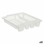 Draining Rack for Kitchen Sink 46 x 8 x 37,5 cm White Plastic (12 Units)