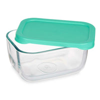 Lunchbox SNOW BOX grün Durchsichtig Glas Polyäthylen 420 ml (12 Stück)