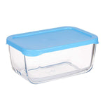 Boîte à lunch SNOW BOX Bleu Transparent verre Polyéthylène 790 ml (12 Unités)