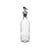 Ölfläschchen Durchsichtig Glas Stahl 250 ml (12 Stück)