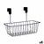 Basket for Kitchen Shelf Black Iron 28 x 12 x 9 cm (8 Units)