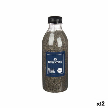 Deko-Steine Marmor Schwarz 1,2 kg (12 Stück)