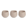 Set of pots Taupe Plastic 12 x 12 x 11 cm (6 Units)