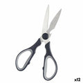Scissors Black Silver Stainless steel 8,5 x 21 x 1,5 cm (12 Units)