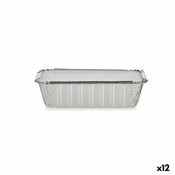 Set of Food Trays Kinvara 16153 Disposable With lid 12 Units