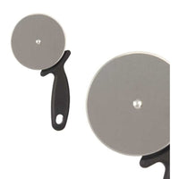 Pizza Cutter Black Silver Stainless steel Plastic 21 x 1,5 x 10 cm (12 Units)