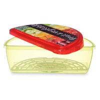 Lunch box Fruits and vegetables Multicolour Plastic 23 x 8 x 13 cm (24 Units)