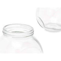 Biscuit jar Transparent Glass 460 ml (36 Units) With lid Adjustable