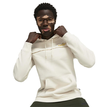 Men’s Hoodie Puma Ess+ Minimal Gold White