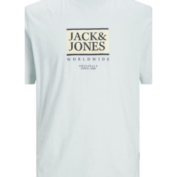 T-shirt à manches courtes homme Jack & Jones Lafayette Box Bleu clair