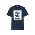 Men’s Short Sleeve T-Shirt Timberland Stack Logo Black