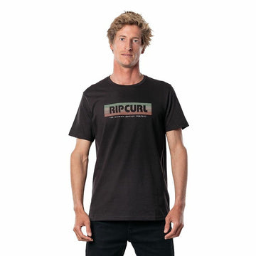 Herren Kurzarm-T-Shirt Rip Curl El Mama Schwarz Herren