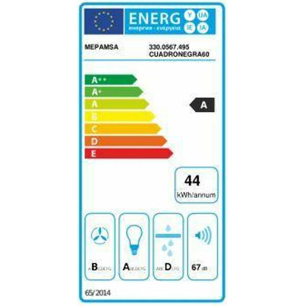 Kuhinjska napa Mepamsa CUADRO 60 Črna 60 cm