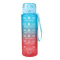 Water bottle EDM Sporting Blue Red 1 L Faded effect 8 x 8 x 26 cm