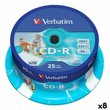 CD-R Verbatim 25 Stücke 700 MB 50 MB/s (8 Stück)