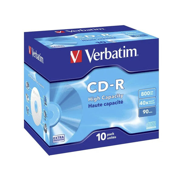 CD-R Verbatim 800 MB 40x (10 Unités)