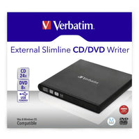 Externer Recorder Verbatim Slimline CD/DVD Schwarz