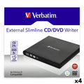 Externer Recorder Verbatim Slimline CD/DVD Schwarz