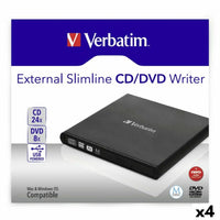Externer Recorder Verbatim Slimline CD/DVD Schwarz